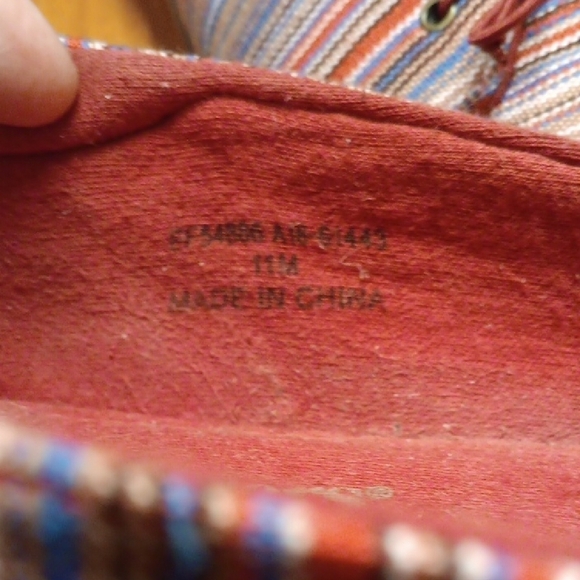 Grasshoppers ortholite Red and Blue Flats - Picture 2 of 9